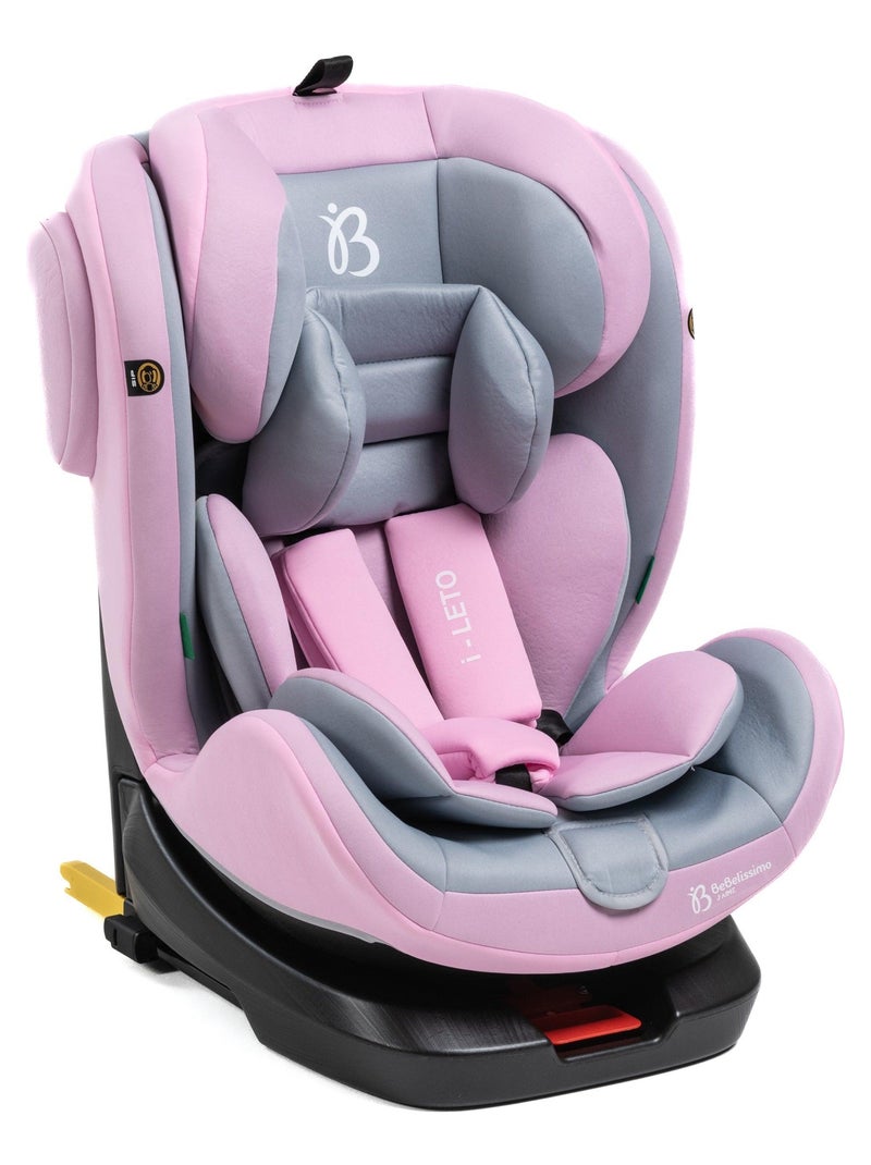 Seggiolino auto - girevole a 360° - Taglia I 40-150 cm - Gruppo 0+/1/2/3 - Isofix - Leto Rosa - Kiabi
