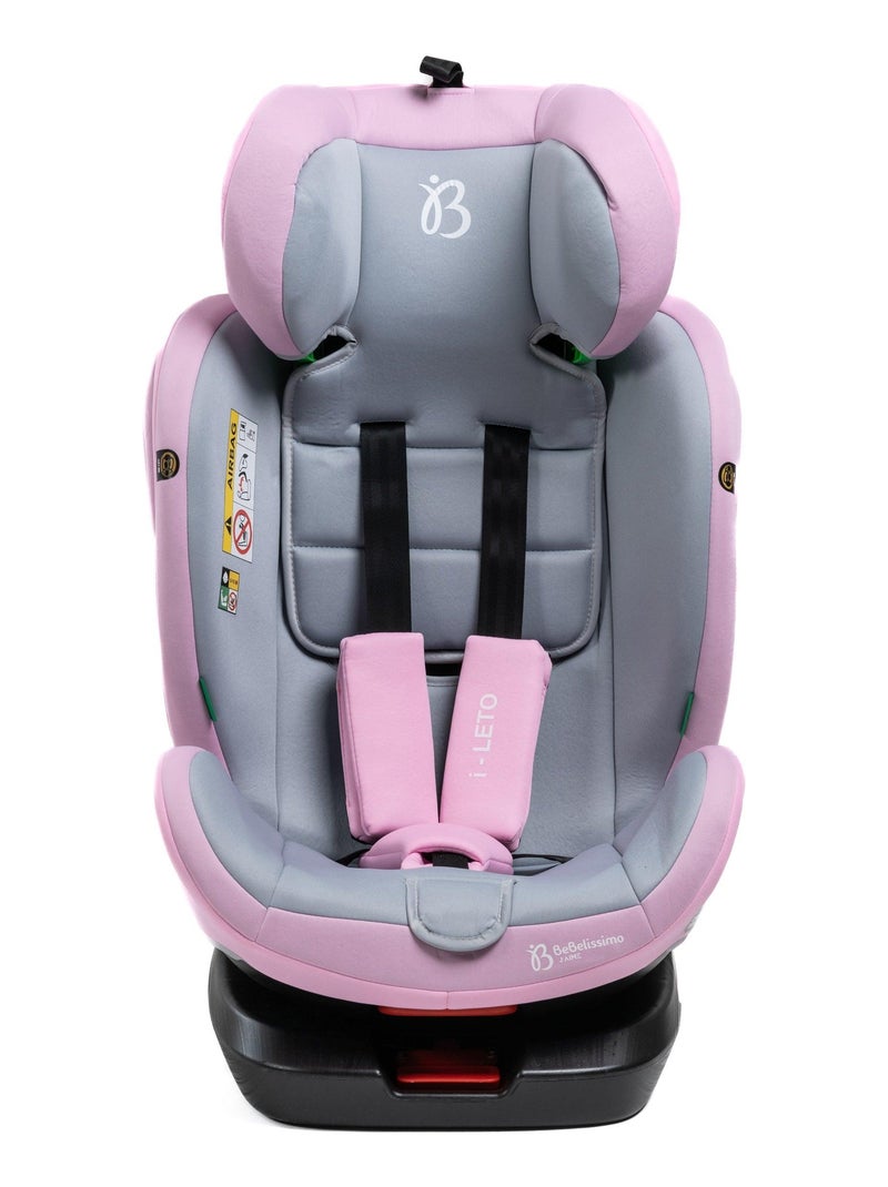 Seggiolino auto - girevole a 360° - Taglia I 40-150 cm - Gruppo 0+/1/2/3 - Isofix - Leto Rosa - Kiabi