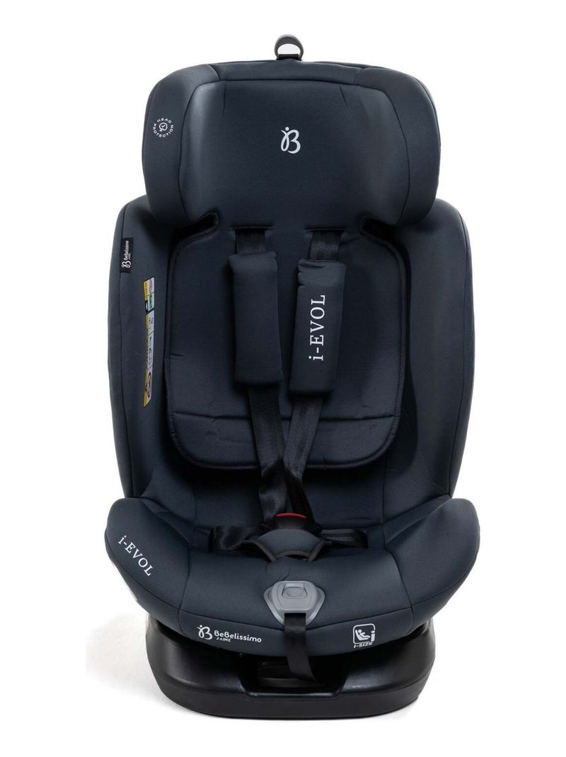 Seggiolino auto - girevole a 360° - Taglia I 40-150 cm  - Isofix - EVOL Grigio antracite - Kiabi