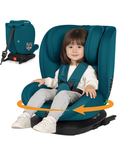 Seggiolino Auto 360° LIONELO Bastiaan i-Size - ISOFIX - 40-150 cm - SideProtect - Kiabi Seggiolino Auto 360° LIONELO Bastiaan i-Size - ISOFIX - 40-150 cm - SideProtect - Kiabi