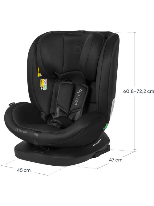 Seggiolino Auto 360° LIONELO Bastiaan i-Size - ISOFIX - 40-150 cm - SideProtect - Kiabi Seggiolino Auto 360° LIONELO Bastiaan i-Size - ISOFIX - 40-150 cm - SideProtect - Kiabi