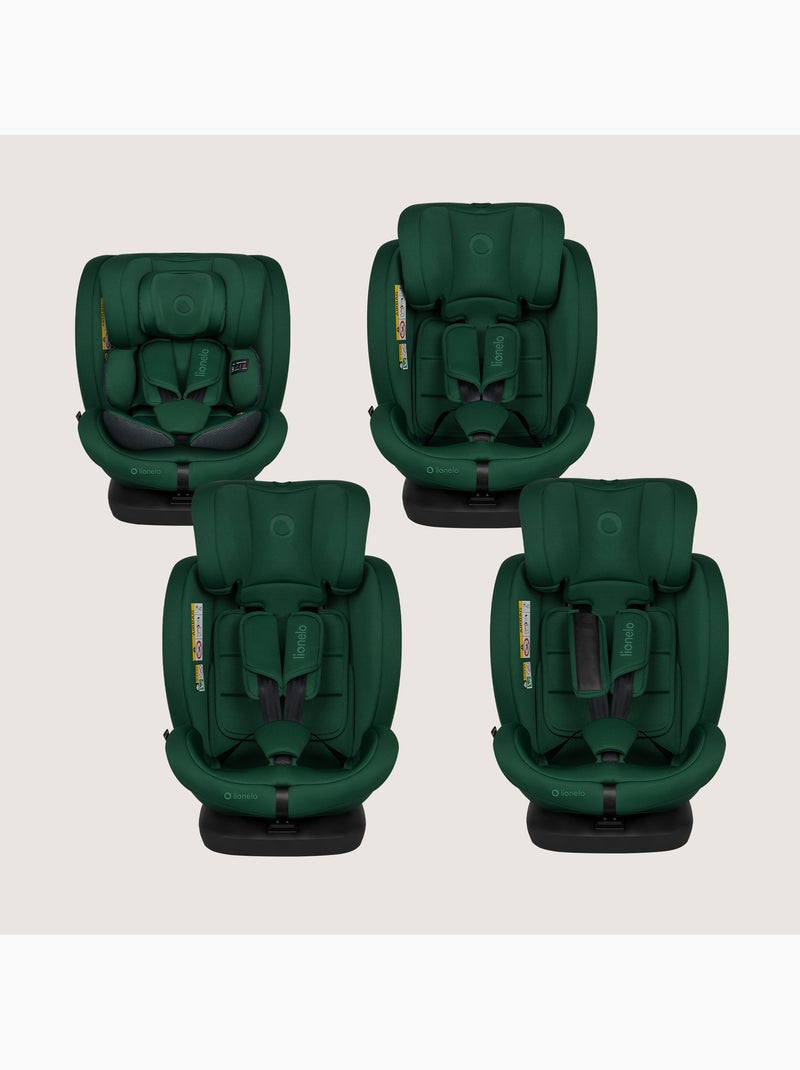 Seggiolino Auto 360° LIONELO Bastiaan i-Size - ISOFIX - 40-150 cm - SideProtect Verde - Kiabi