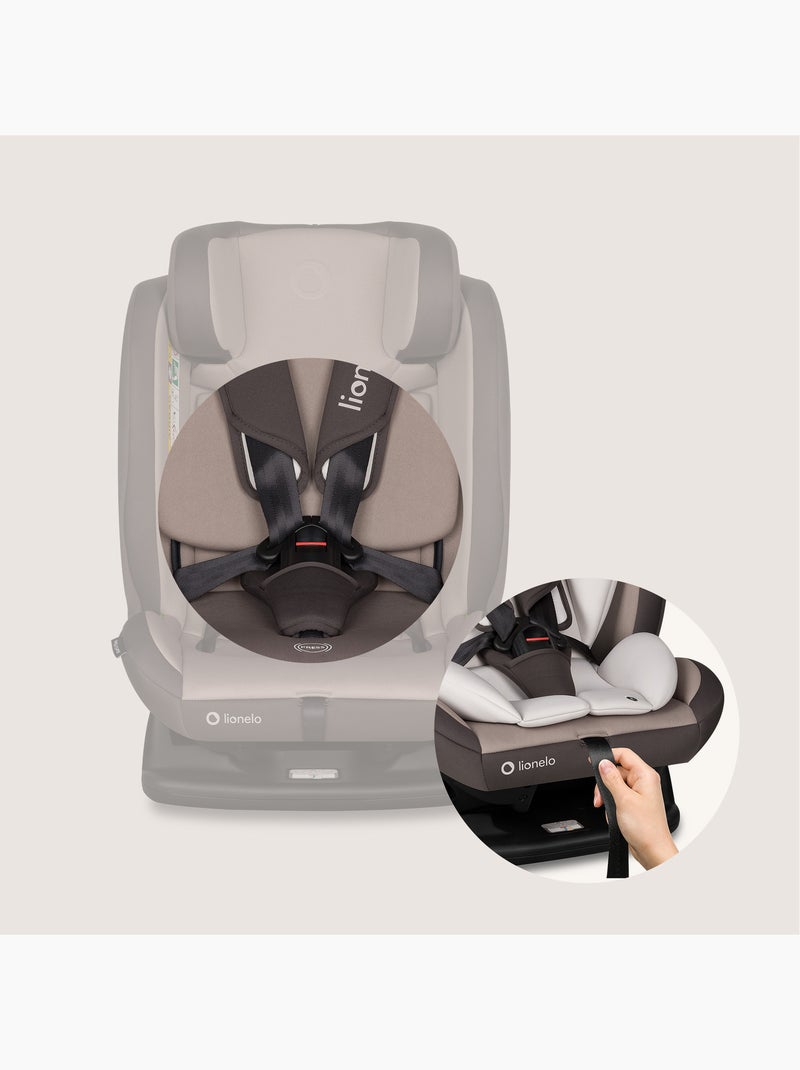 Seggiolino auto 40-150 cm LIONELO Aart i-Size - Regolazione dell'inclinazione - Categorie 0+/1/2/3 Beige - Kiabi