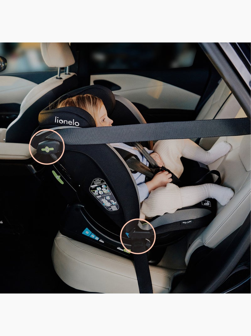 Seggiolino auto 40-150 cm LIONELO Aart i-Size - Regolazione dell'inclinazione - Categorie 0+/1/2/3 Grigio - Kiabi
