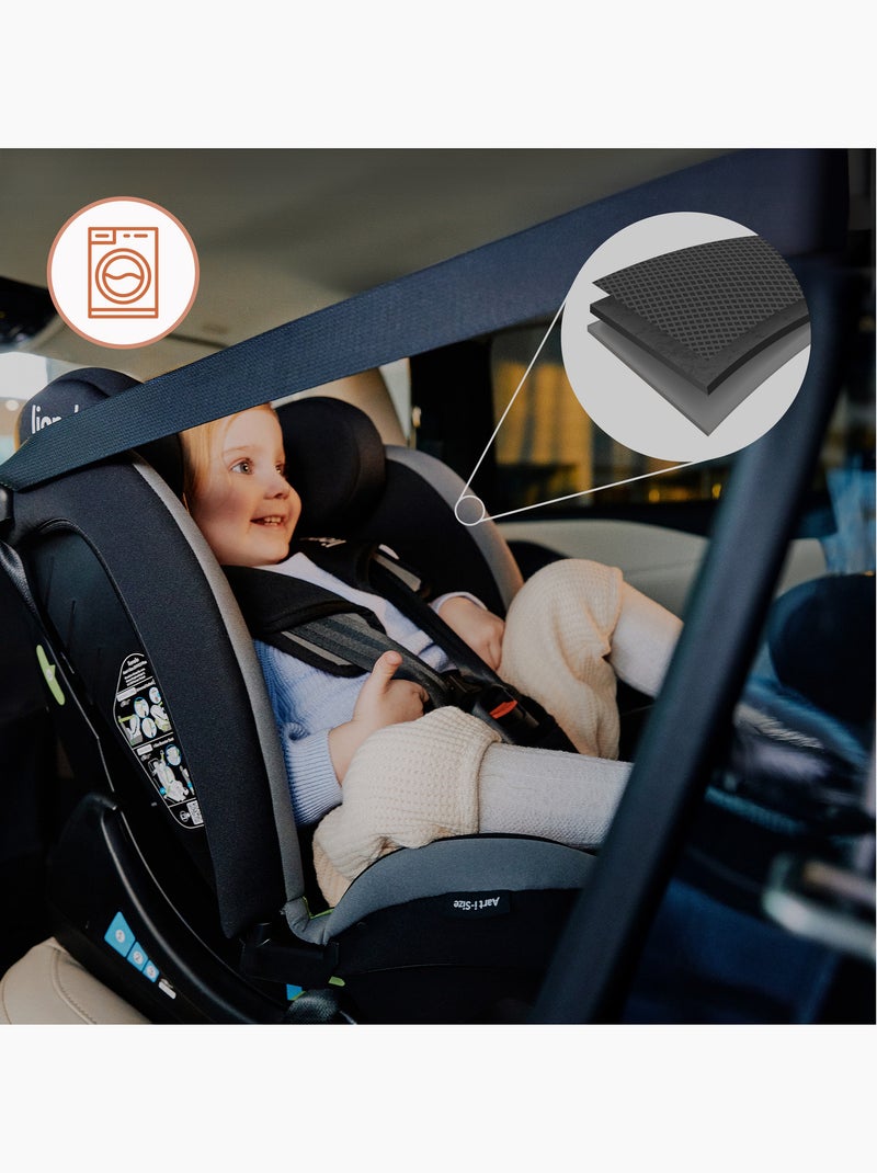 Seggiolino auto 40-150 cm LIONELO Aart i-Size - Regolazione dell'inclinazione - Categorie 0+/1/2/3 Grigio - Kiabi