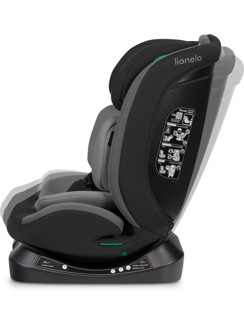 Seggiolino auto 40-150 cm LIONELO Aart i-Size - Regolazione dell'inclinazione - Categorie 0+/1/2/3 Grigio nero - Kiabi