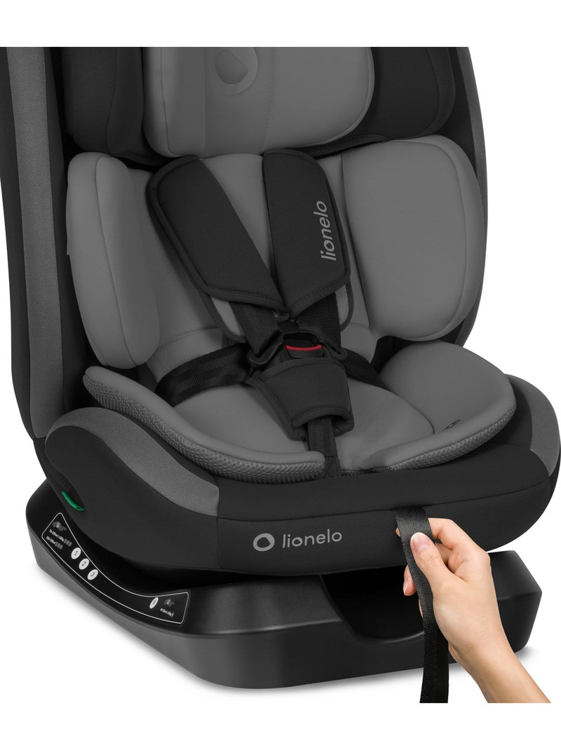 Seggiolino auto 40-150 cm LIONELO Aart i-Size - Regolazione dell'inclinazione - Categorie 0+/1/2/3 Grigio nero - Kiabi