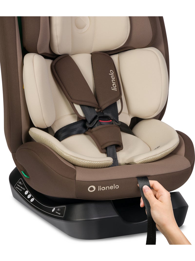 Seggiolino auto 40-150 cm LIONELO Aart i-Size - Regolazione dell'inclinazione - Categorie 0+/1/2/3 Marrone cappuccino - Kiabi