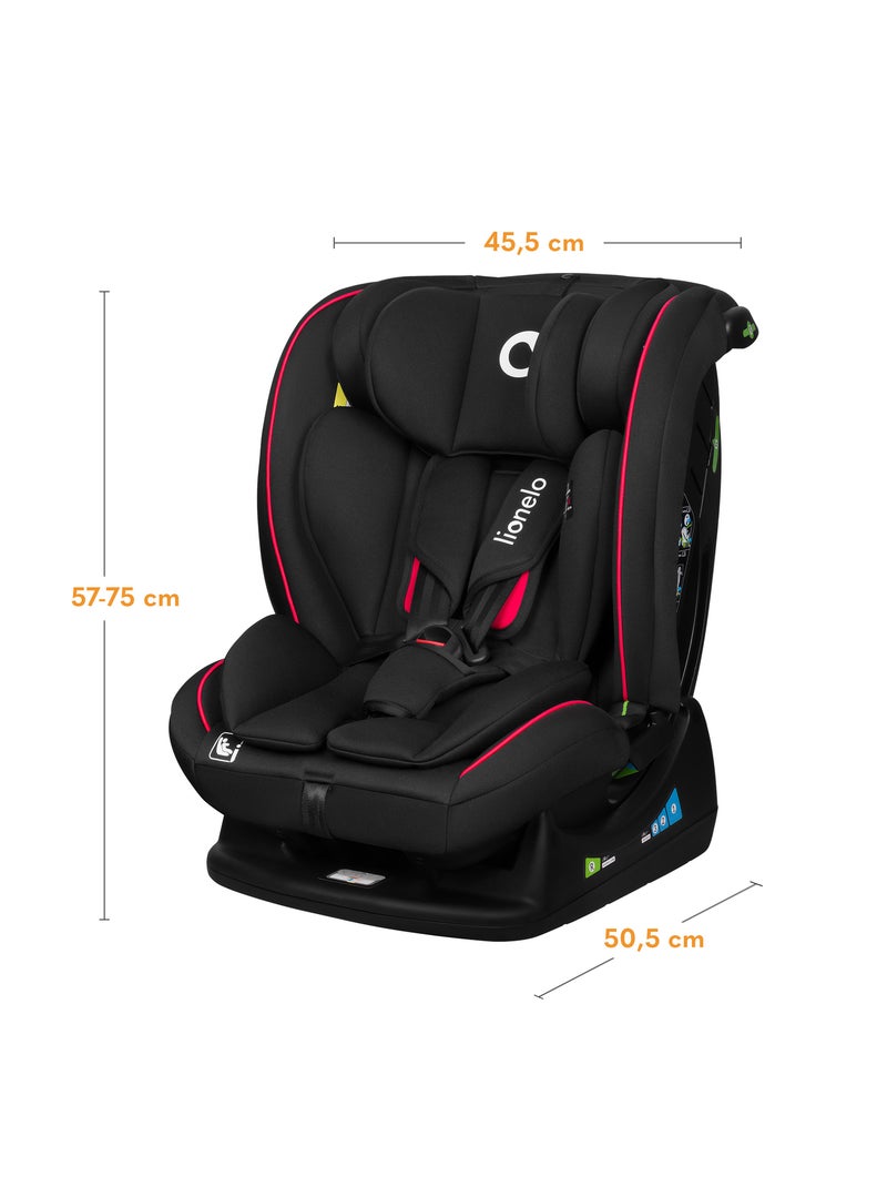 Seggiolino auto 40-150 cm LIONELO Aart i-Size - Regolazione dell'inclinazione - Categorie 0+/1/2/3 Nero - Kiabi