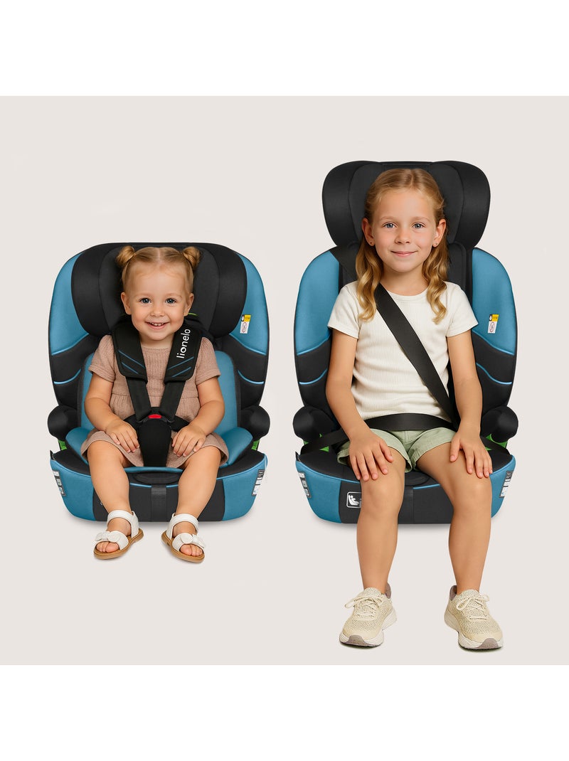 Seggiolino auto convertibile LIONELO Levi Fix i-Size - ISOFIX - 76-150 cm - Gruppo 1/2/3 Blu Nero - Kiabi