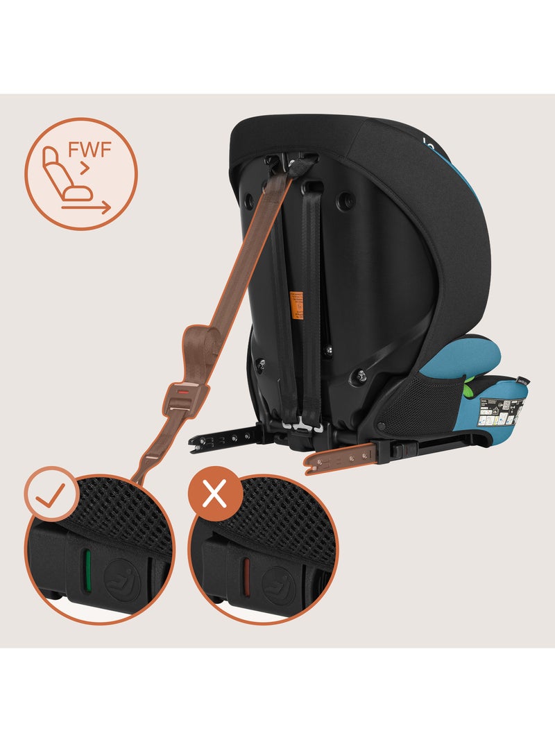 Seggiolino auto convertibile LIONELO Levi Fix i-Size - ISOFIX - 76-150 cm - Gruppo 1/2/3 Blu Nero - Kiabi