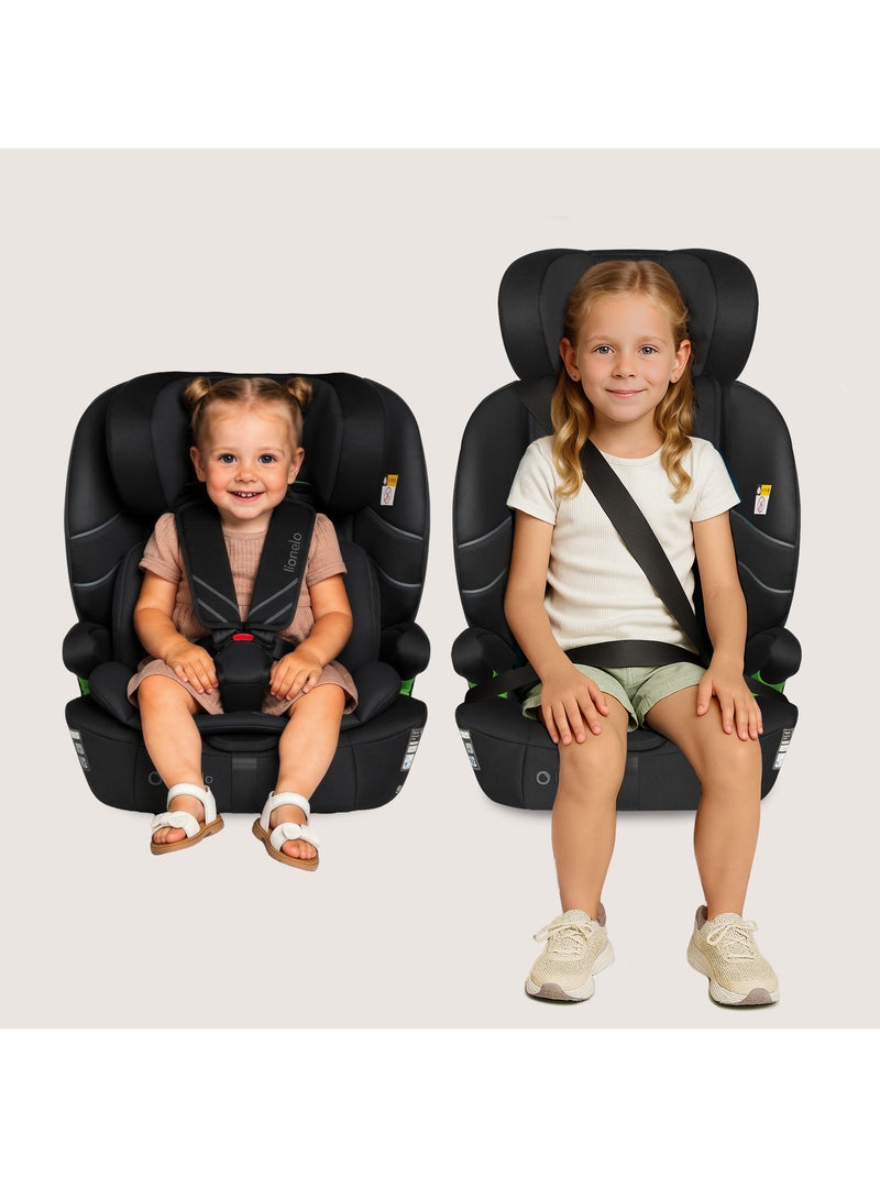 Seggiolino auto convertibile LIONELO Levi Fix i-Size - ISOFIX - 76-150 cm - Gruppo 1/2/3 Nero - Kiabi