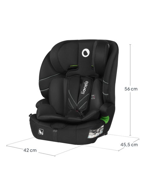 Seggiolino auto convertibile LIONELO Levi Fix i-Size - ISOFIX - 76-150 cm - Gruppo 1/2/3 - Kiabi
