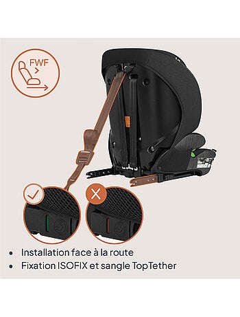 Seggiolino auto convertibile LIONELO Levi Fix i-Size - ISOFIX - 76-150 cm - Gruppo 1/2/3