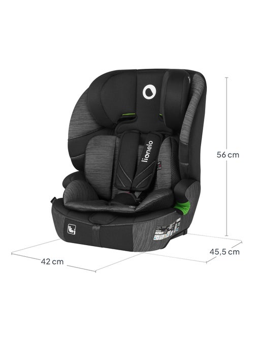 Seggiolino auto convertibile LIONELO Levi Fix i-Size - ISOFIX - 76-150 cm - Gruppo 1/2/3 - Kiabi