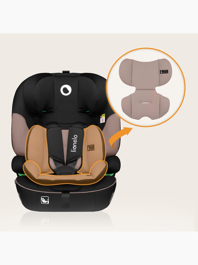Seggiolino auto convertibile LIONELO Levi i-Size - 76-150 cm - Gruppo 1/2/3 Beige/Nero - Kiabi