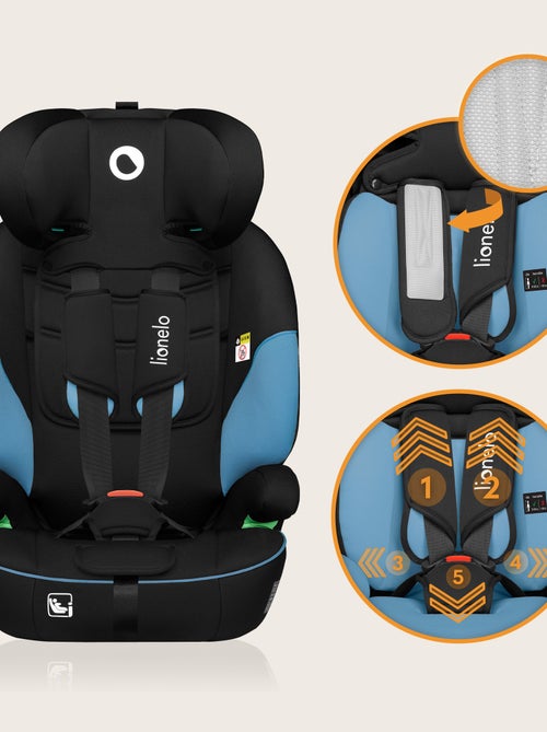 Seggiolino auto convertibile LIONELO Levi i-Size - 76-150 cm - Gruppo 1/2/3 - Kiabi