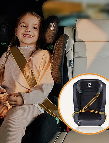 Seggiolino auto evolutivo LIONELO Igo i-Size - Seduta larga - ISOFIX - 100-150 cm - Gruppo 2/3