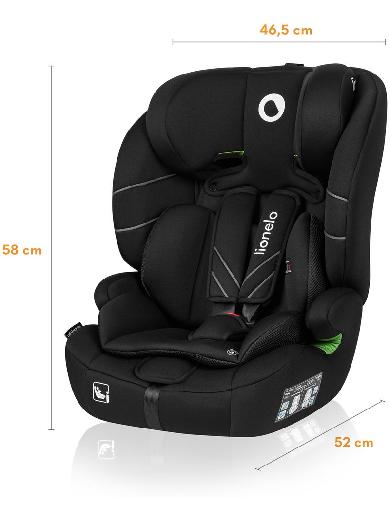 Seggiolino auto evolutivo LIONELO Levi One i-Size - 76-150 cm - Gruppo 1/2/3 Nero - Kiabi