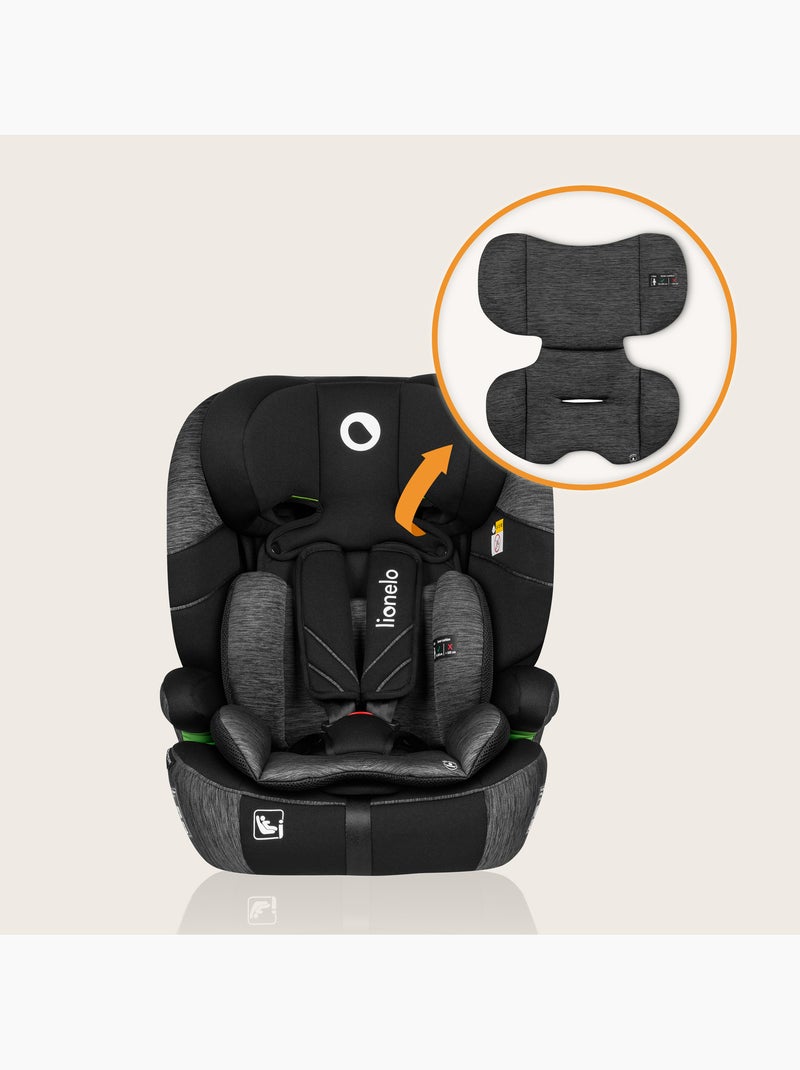 Seggiolino auto evolutivo LIONELO Levi One i-Size - 76-150 cm - Gruppo 1/2/3 Nero Grigio antracite - Kiabi