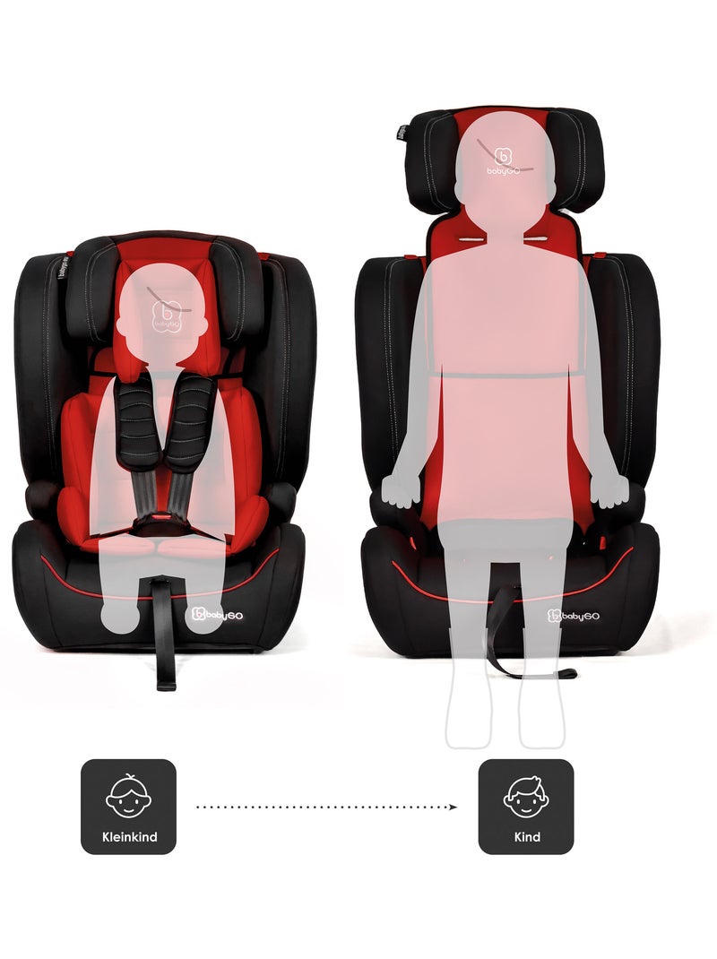 Seggiolino auto FreeMove iSize - BabyGO Rosso - Kiabi