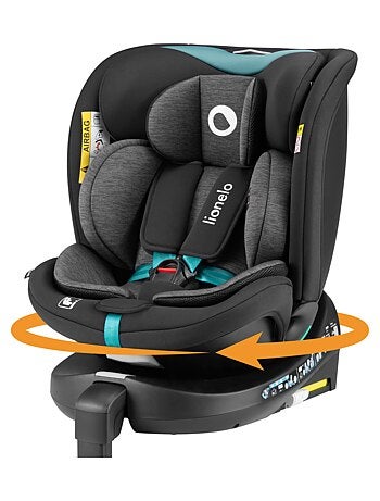 Seggiolino auto LIONELO 360° Navy i-Size - ISOFIX - Rivestimento ventilato - 40-150 cm - 0+/1/2/3