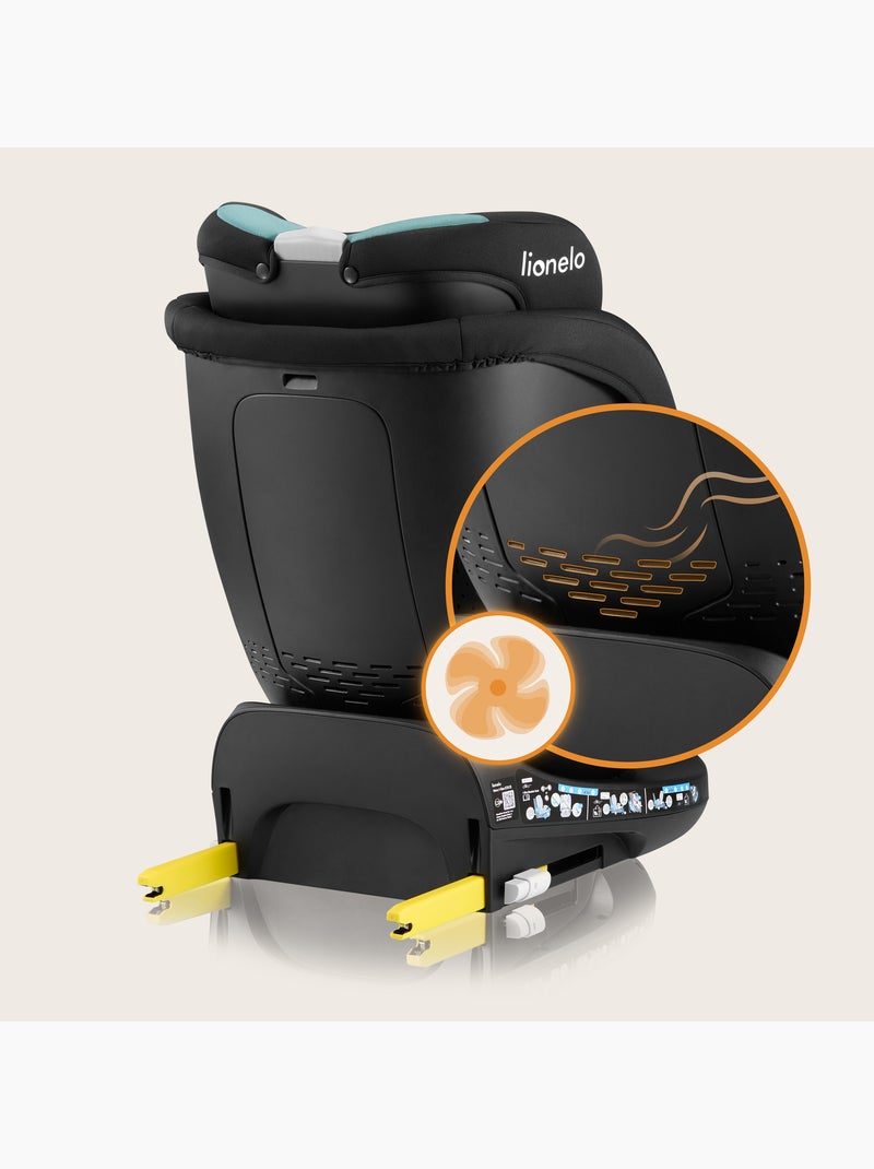 Seggiolino auto LIONELO 360° Navy i-Size - ISOFIX - Rivestimento ventilato - 40-150 cm - 0+/1/2/3 Nero Blu - Kiabi