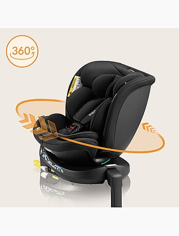 Seggiolino auto LIONELO 360° Navy i-Size - ISOFIX - Rivestimento ventilato - 40-150 cm - 0+/1/2/3