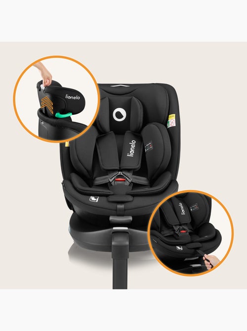 Seggiolino auto LIONELO 360° Navy i-Size - ISOFIX - Rivestimento ventilato - 40-150 cm - 0+/1/2/3 - Kiabi