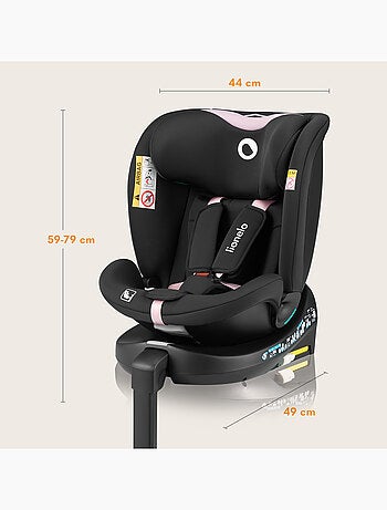 Seggiolino auto LIONELO 360° Navy i-Size - ISOFIX - Rivestimento ventilato - 40-150 cm - 0+/1/2/3