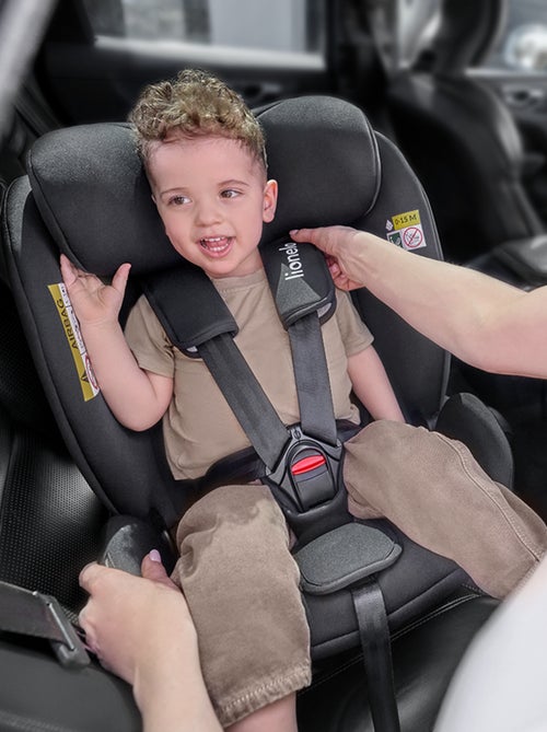 Seggiolino auto LIONELO 360° Navy i-Size - ISOFIX - Rivestimento ventilato - 40-150 cm - 0+/1/2/3 - Kiabi