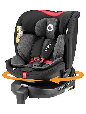 Seggiolino auto LIONELO 360° Navy i-Size - ISOFIX - Rivestimento ventilato - 40-150 cm - 0+/1/2/3