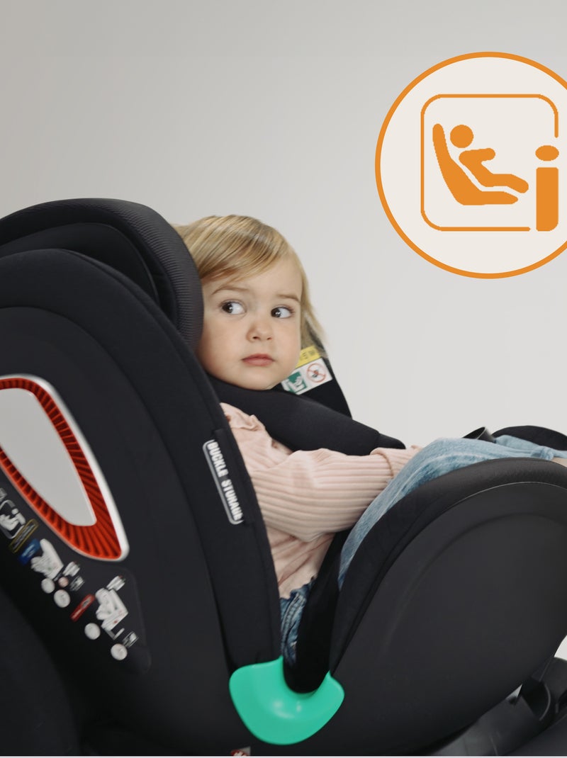 Seggiolino auto LIONELO Antoon Plus i-Size 0+/1 - Base girevole a 360° - ISOFIX - 40-105 cm Nero - Kiabi