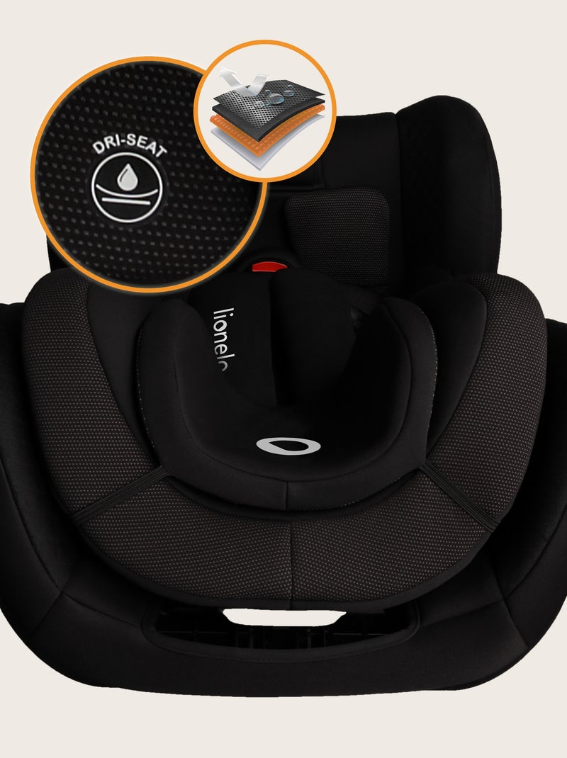 Seggiolino auto LIONELO Antoon Plus i-Size 0+/1 - Base girevole a 360° - ISOFIX - 40-105 cm Nero - Kiabi