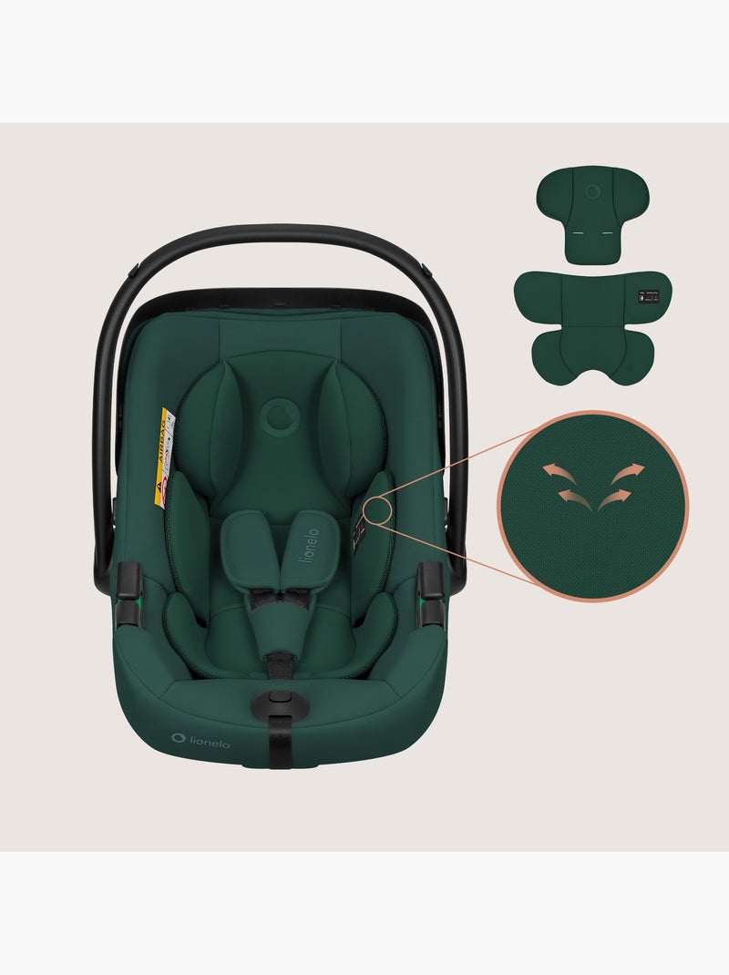Seggiolino Auto LIONELO Astrid i-Size - Ovetto 40-87 cm - ADAC - Leggero Verde - Kiabi
