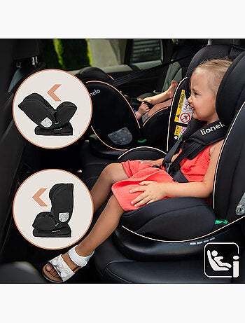 Seggiolino auto LIONELO Bastiaan i-Size 360° - ISOFIX - Gruppo 0+/1/2/3 - da 40 a 150 cm - SideProte