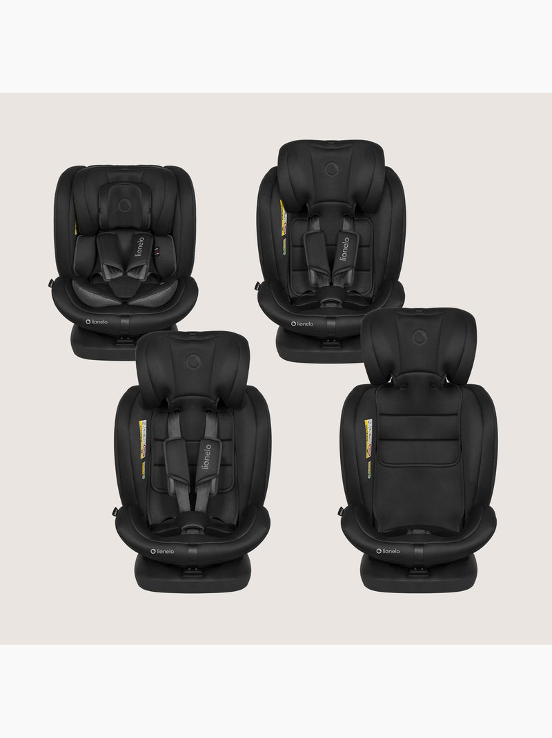Seggiolino auto LIONELO Bastiaan i-Size 360° - ISOFIX - Gruppo 0+/1/2/3 - da 40 a 150 cm - SideProte Nero - Kiabi