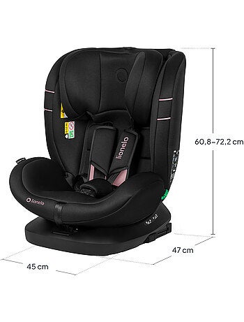 Seggiolino auto LIONELO Bastiaan i-Size 360° - ISOFIX - Gruppo 0+/1/2/3 - da 40 a 150 cm - SideProte
