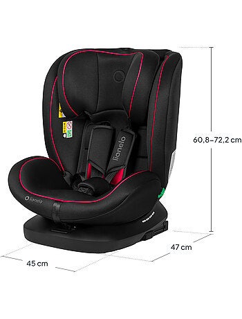 Seggiolino auto LIONELO Bastiaan i-Size 360° - ISOFIX - Gruppo 0+/1/2/3 - da 40 a 150 cm - SideProte