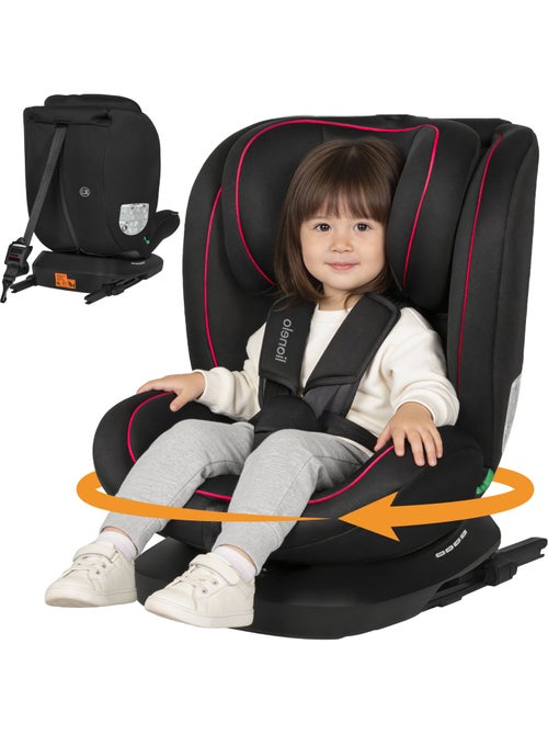 Seggiolino auto LIONELO Bastiaan i-Size 360° - ISOFIX - Gruppo 0+/1/2/3 - da 40 a 150 cm - SideProte - Kiabi