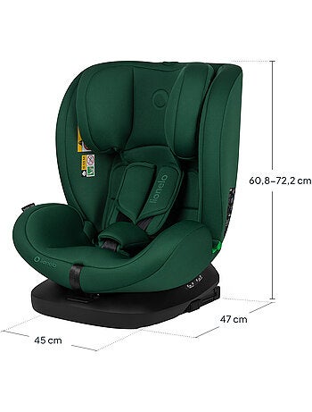 Seggiolino auto LIONELO Bastiaan i-Size 360° - ISOFIX - Gruppo 0+/1/2/3 - da 40 a 150 cm - SideProte