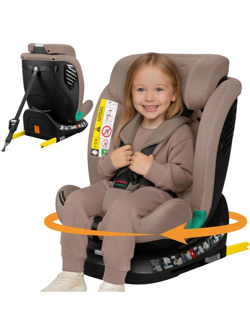 Seggiolino auto LIONELO Bastiaan One i-Size 40-150 cm - base girevole a 360° - ISOFIX - Kiabi