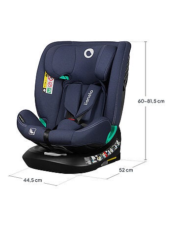Seggiolino auto LIONELO Bastiaan One i-Size 40-150 cm - base girevole a 360° - ISOFIX