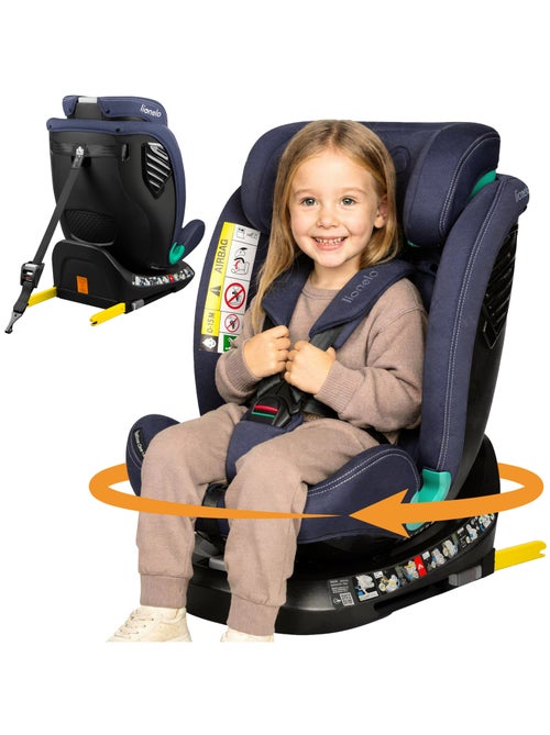 Seggiolino auto LIONELO Bastiaan One i-Size 40-150 cm - base girevole a 360° - ISOFIX - Kiabi