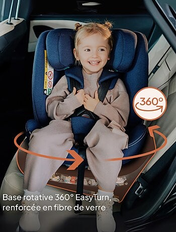 Seggiolino auto LIONELO Bastiaan One i-Size 40-150 cm - base girevole a 360° - ISOFIX