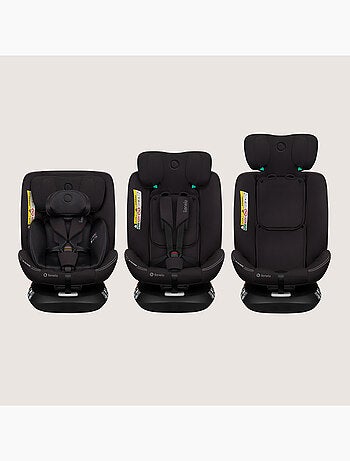 Seggiolino auto LIONELO Bastiaan One i-Size 40-150 cm - base girevole a 360° - ISOFIX