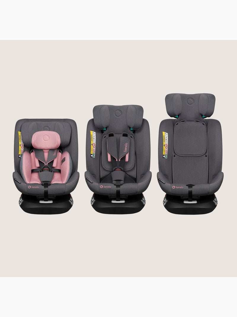 Seggiolino auto LIONELO Bastiaan One i-Size 40-150 cm - base girevole a 360° - ISOFIX Rosa - Kiabi