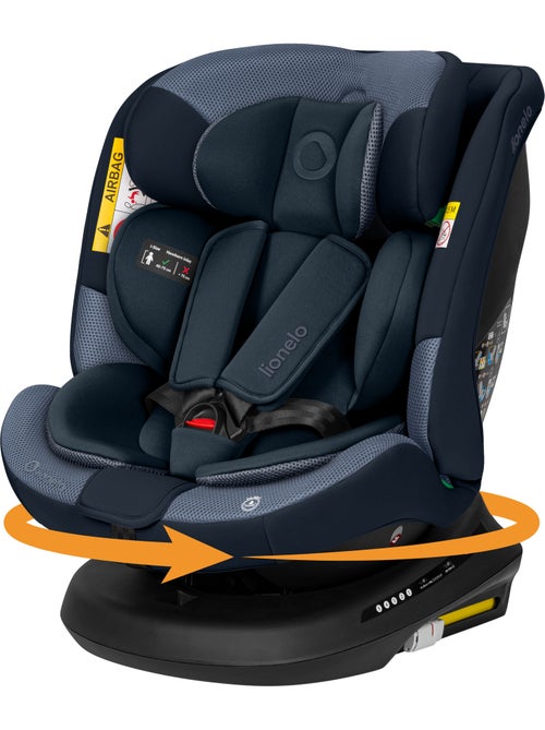 Seggiolino Auto LIONELO Bastiaan Plus i-Size - Girevole 360° - 40-150 cm - ISOFIX - Kiabi Seggiolino Auto LIONELO Bastiaan Plus i-Size - Girevole 360° - 40-150 cm - ISOFIX - Kiabi