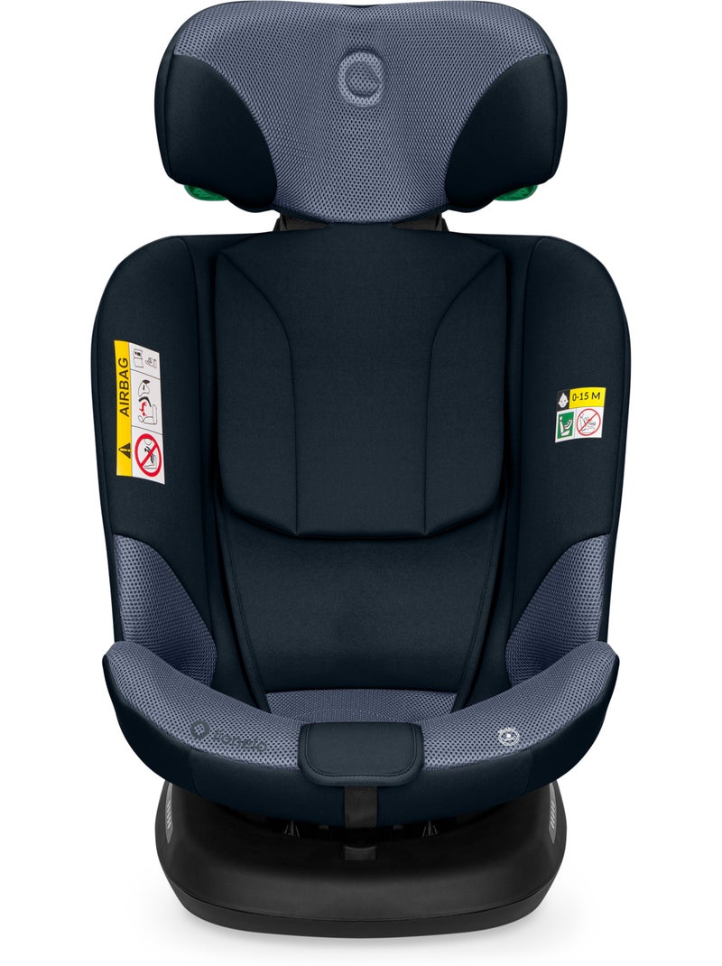 Seggiolino Auto LIONELO Bastiaan Plus i-Size - Girevole 360° - 40-150 cm - ISOFIX Blu - Kiabi