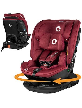 Seggiolino auto LIONELO Bastiaan RWF i-Size 40-150 cm - Base girevole a 360° - ISOFIX - Gruppo 0/1/2